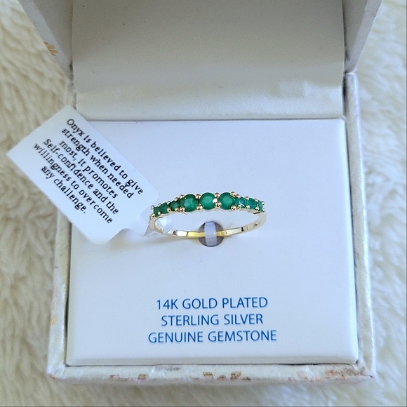 Shivam Jewelry - Shivam Green💚 Onyx Ring💍 - NIB